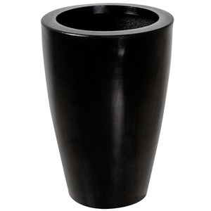 Vaso Cone Liso  Preto Absoluto 55x38cm Vasap
