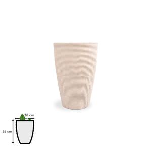 Vaso Cone Riscato Areia 55c38cm Vasap