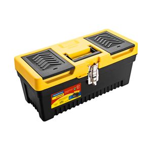 Caixa Plástica para Ferramentas 17" com Bandeja Removível e Trava Metálica Tramontina MASTER