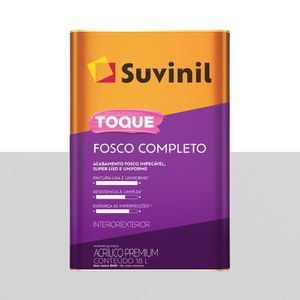 Tinta Acrílica Premium Toque Fosco Completo Branco Neve 18L - Suvinil