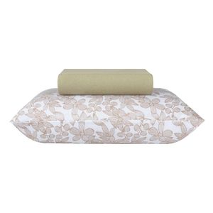 Jogo De Cama  Casal Malha Embalagem Rolinho 188x138x30cm Sultan