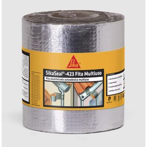 Fita Multiuso Aluminizada Autoadesiva Sikaseal-423 10Cmx10M Sika
