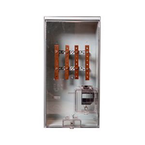 Kit Caixa Medicao Inplast Agrupada Com Barramento Cb100  AL|PB Cinza
