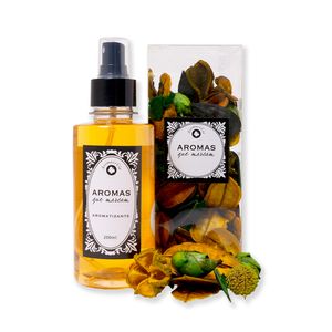 Kit Pout Pourri Aroma E Cia (Poutpourri 80G E Aromatizante 200Ml) - Limão Siciliano
