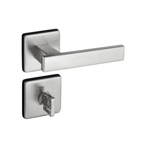Fechadura Banheiro com Roseta e Retro Inox Escovado 583-90B IXE - Pado