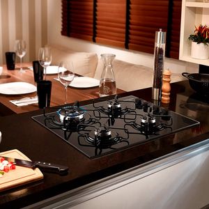 Cooktop a Gás 4 Bocas Preto Bivolt - BDD61AE - Brastemp