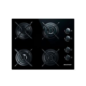 Cooktop a Gás 4 Bocas Preto Bivolt - BDD61AE - Brastemp