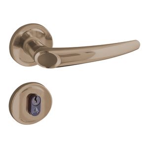 Fechadura Aliança Joy roseta F-2600/63 externa bronze latonado