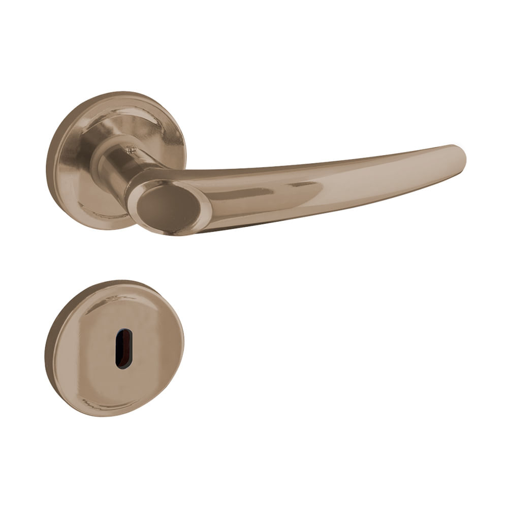 Fechadura Aliança Joy roseta F-2700/63 interna bronze latonado