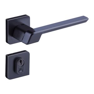 Fechadura Aliança Vega roseta externa ref 4741 preto fosco