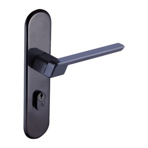 Fechadura Aliança Vega espelho externa ref 4811 preto fosco
