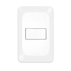 Interruptor Simples Pial PoP 10A 4x2 Conjunto Suporte e Placa Branca