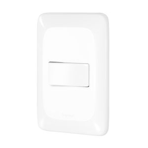 Interruptor Paralelo Pial PoP 10A 4x2 Conjunto Suporte e Placa Branca
