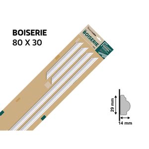 Boiserie com 1 Peça 448 Branco 80x30CM - 22915 - Santa Luzia