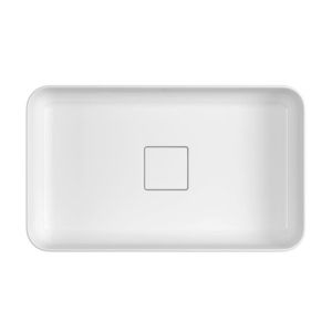 Cuba Slim Retangular 50x30cm Apoio Branco Deca
