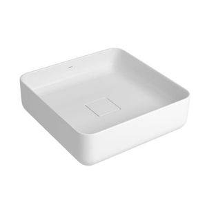 Cuba Slim Quadrada 40x40cm Apoio Branco Deca