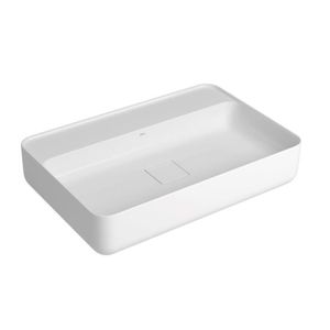 Cuba Slim Retangular 60x40cm Apoio com Mesa Branco Deca