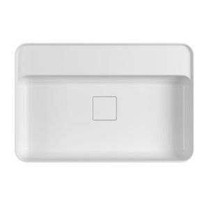 Cuba Slim Retangular 60x40cm Apoio com Mesa Branco Deca