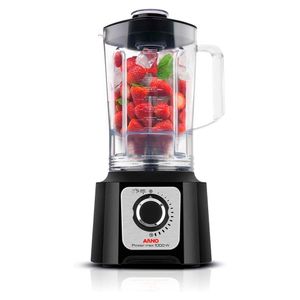 Liquidificador Power Max com 6 Lâminas e 15 Velocidades Jarra de 3,1L 1000W Preto 220V - LN54 - Arno