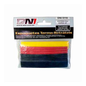 Espaguete DNI Tubo Termo RetrÃ¡til 10mm