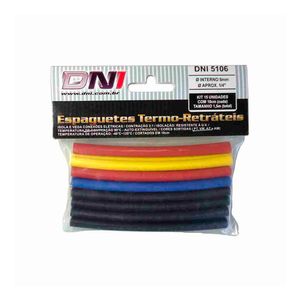 Espaguete DNI Tubo Termo RetrÃ¡til 6mm