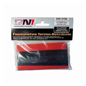 Espaguete DNI Tubo Termo RetrÃ¡til 8mm