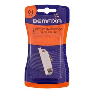 Fecho Bemfixa Magnetico Em Polietileno Branco