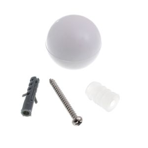 Batente Porta Bemfixa Bola Branco Cartela