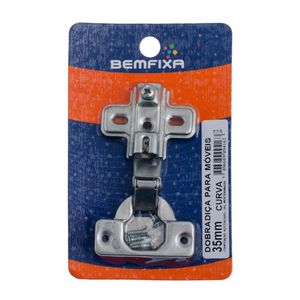 Dobradica Bemfixa Para Moveis 35Mm Curva