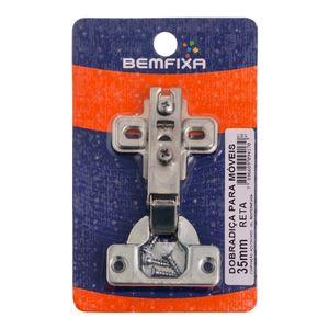 Dobradica Bemfixa Para Moveis 35Mm Reta