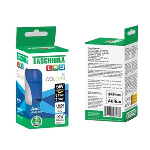 Lâmpada LED TKL Colors 5W Azul 100-240V - 11080394 - Taschibra
