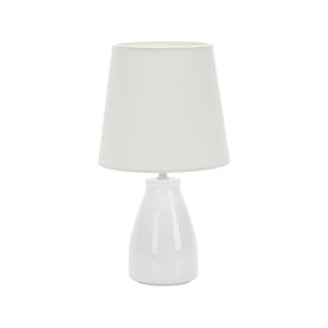 Luminária Abajur Pottery Branco E27 37CM - Taschibra
