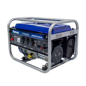 Gerador a Gasolina TeknaGt3500F 3100W Max.Bivolt 115/230V Motor 4T Ohv 6,5Cv C/ Carreg. Bateria