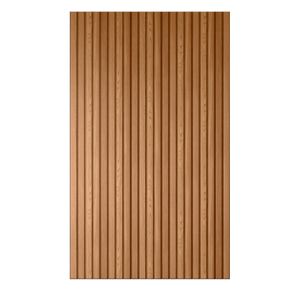 Acabamento Lateral para Painel Ripado em MDF com 2 Peças Amêndoa 50MM 2,65MT - Linea