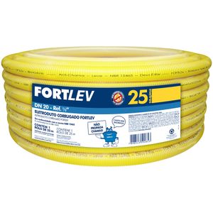 Eletroduto Corrugado Fortlev 20mm x 25m