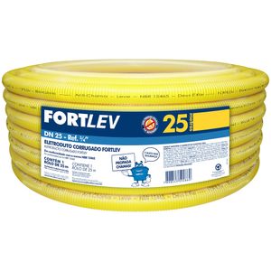 Eletroduto Corrugado Fortlev 25mm x 25m