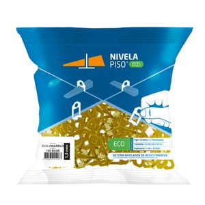Espaçador Moldimplas Nivela Piso Fit Eco 1,5mm Amarelo C/100 peças