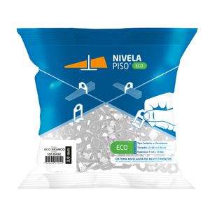 Espaçador Moldimplas Nivela Piso Fit Eco 2mm Branco C/100 peças