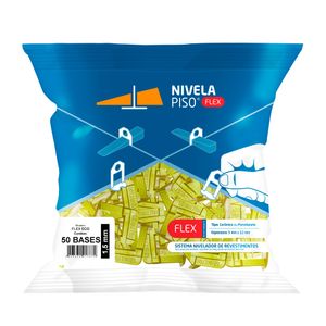 Espaçador Moldimplas Nivela Piso Flex Eco 1,5mm Amarelo C/50 Peças