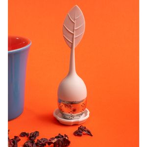 Infusor De Cha De Silicone Cinza