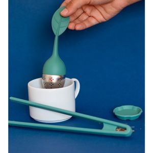 Infusor De Cha De Silicone Verde Escuro -