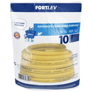 Eletroduto Corrugado Fortlev 25mm x 10m