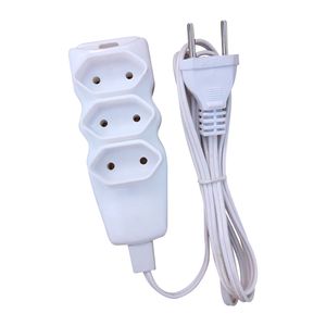Extensão Megatron Paralelo 03 Tomadas 1,5M 220V Branca