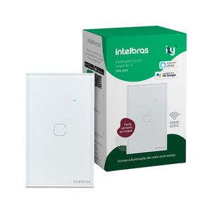 Interruptor Smart Intelbras Wi-Fi Touch 1 EWS 1001 BR