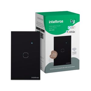 Interruptor Smart Intelbras Wi-Fi Touch 1 EWS 1001 PT