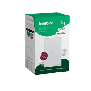 Interruptor Smart Intelbras Wi-Fi Touch 1 EWS 1001 BR
