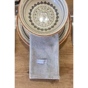 Guardanapo Hedrons Gourmet 40x40cm Cinza