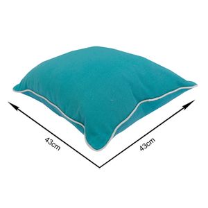 Almofada Proxima Cheia 43 Cm X 43 Cm Kasan Verde