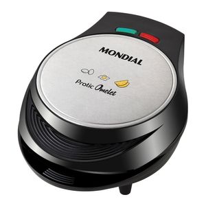Omeleteira Elétrica Pratic Omelet Preto e Inox 220V 1000W - OM-01 - Mondial