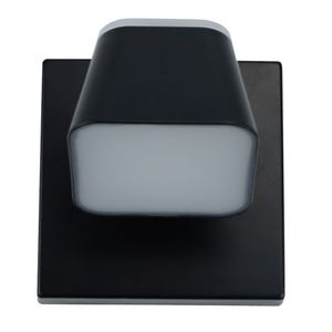 Arandela Quadrada em LED 7W 3000K Preta - Fortec